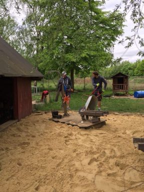 Sandaustausch im Kinderhaus 2018