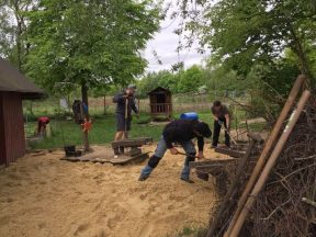 Sandaustausch im Kinderhaus 2018